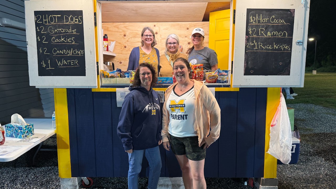 Boosters volunteers at the concessions stand